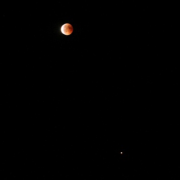 Mond und Mars nach der Totalitt